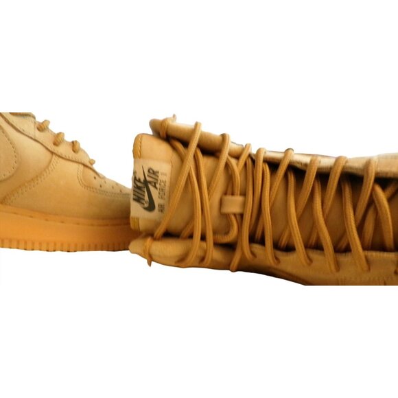 Nike Air Force 1 High Top Sneakers Men's Size 7.5 Women's size 9 Wheat Leather - Picture 6 of 7